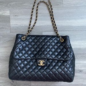 Chanel Shopping Large Black Bag